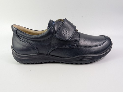 Naturino navy leather riptape - leather,