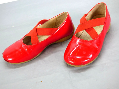Girls shoes red ballerina - shoes,